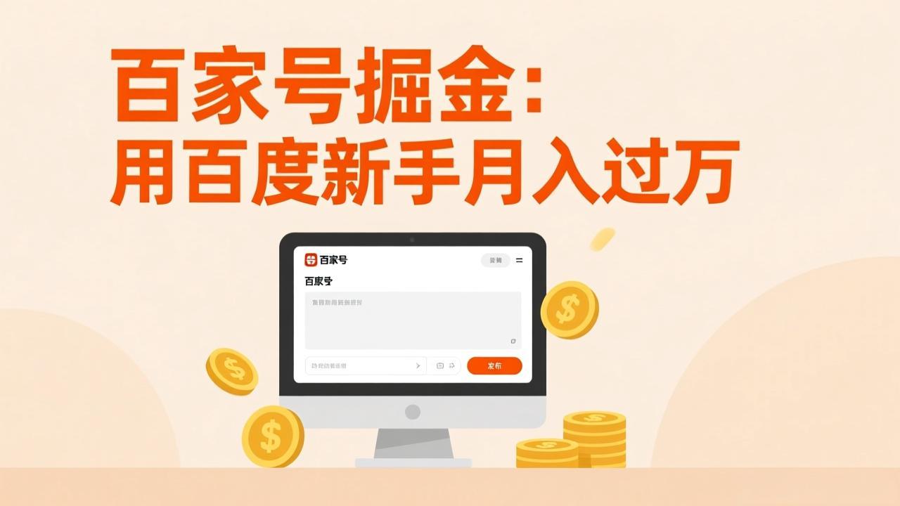 百家号掘金：用百度新手月入过万，日入300，无需引流，全新手机搬砖项目-智点网