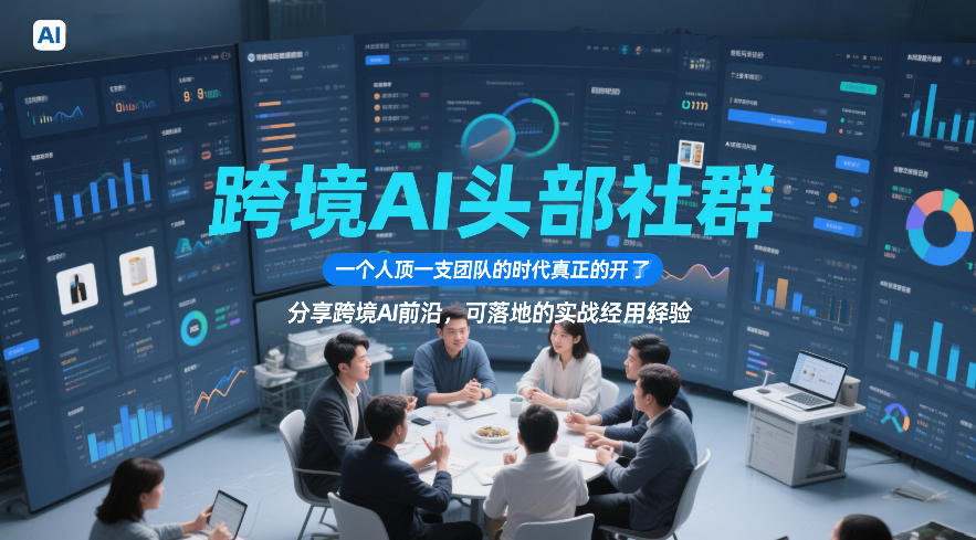 跨境AI头部社群，一个人顶一支团队的时代真正的开始了，分享跨境AI前沿，可落地的实战经验(更新3月23日)-智点网