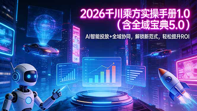 2026 千川乘方实操手册 1.0(含全域宝典 5.0-智点网
