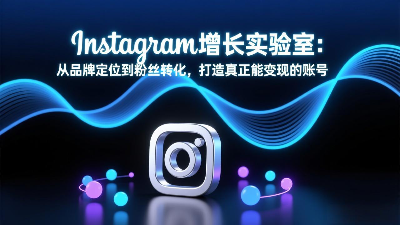 Instagram增长实验室：从品牌定位到粉丝转化，打造真正能变现的账号-智点网