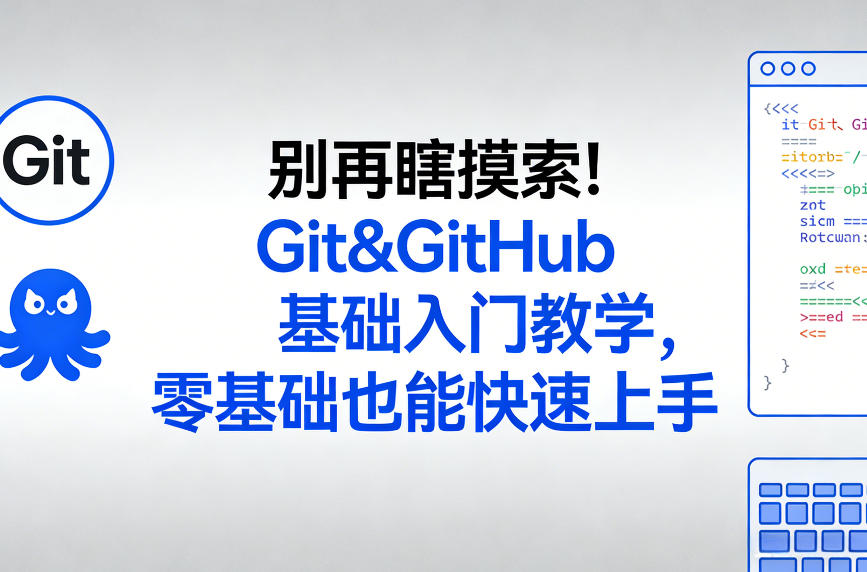 别再瞎摸索！Git&GitHub基础入门教学，零基础也能快速上手-智点网