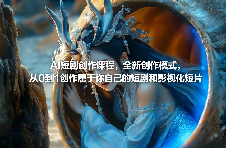 AI短剧创作课程，全新创作模式，从0到1创作属于你自己的短剧和影视化短片-智点网