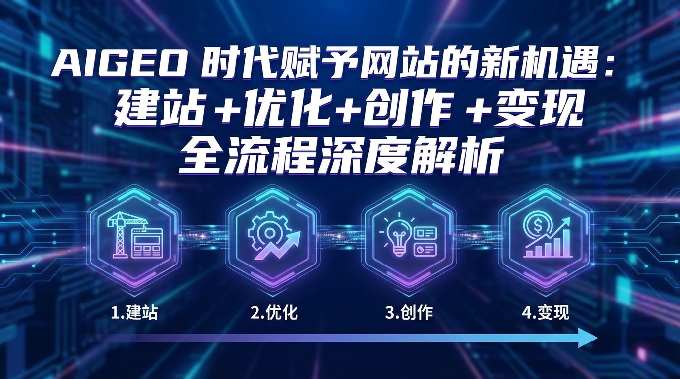 AIGEO+时代赋予网站的新机遇：建站+优化+创作+变现+全流程深度解析-智点网