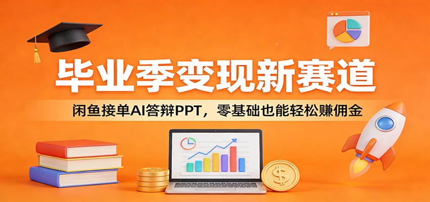 毕业季变现新赛道：闲鱼接单AI答辩PPT，零基础也能轻松赚佣金-智点网