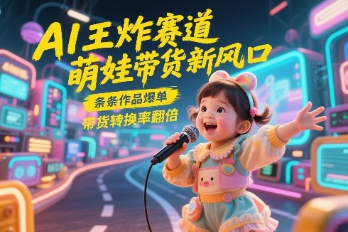 AI王炸赛道，萌娃带货新风口，条条作品爆单，带货转换率翻倍，核心逻辑拆解-智点网