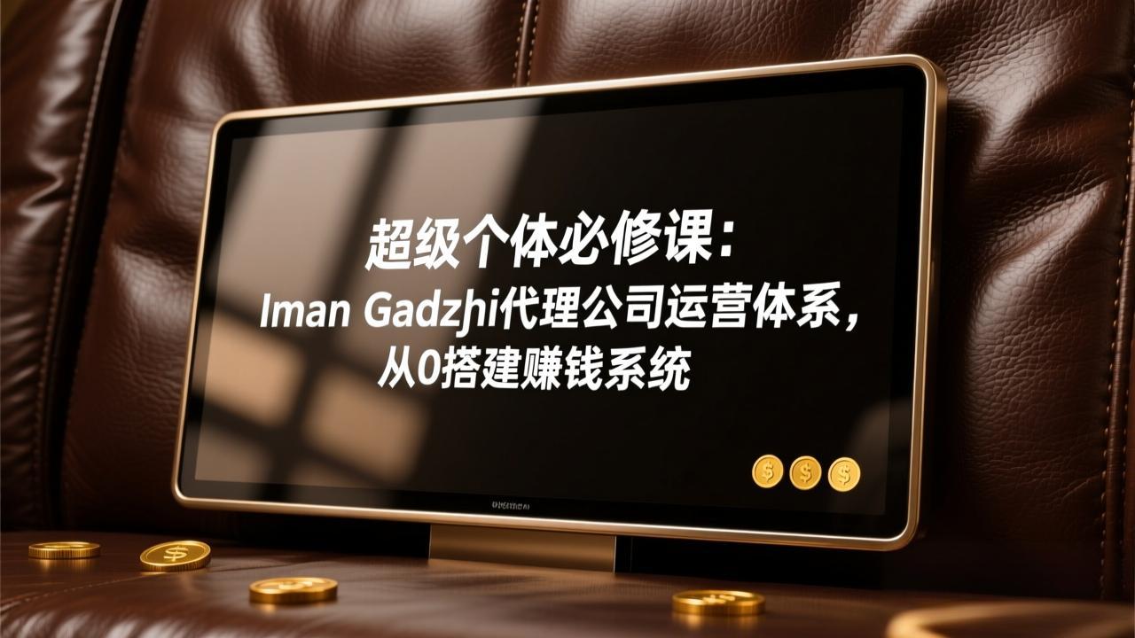 超级个体必修课：Iman Gadzhi代理公司运营体系，从0搭建赚钱系统-智点网
