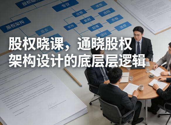 股权晓课，通晓股权架构设计的底层逻辑-智点网