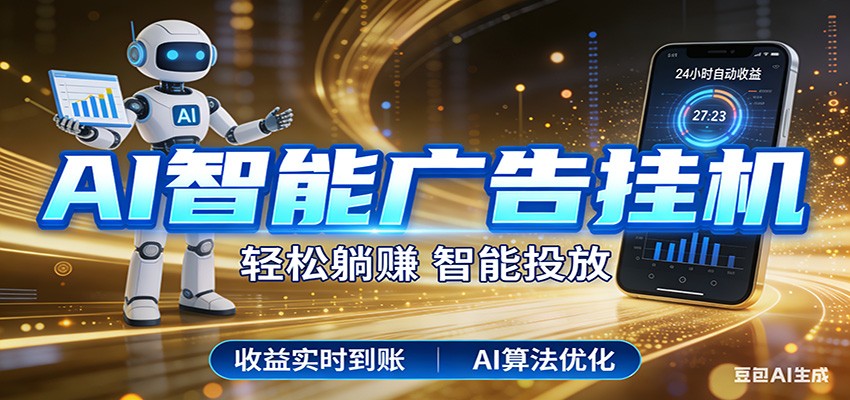 智能广告挂机新时代，利用碎片化时间实现稳定被动收益，AI帮你持续盈利-智点网