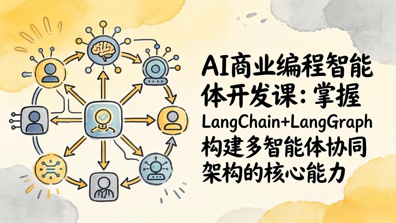 AI商业编程智能体开发课：掌握LangChain+LangGraph构建多智能体协同架构的核心能力-智点网
