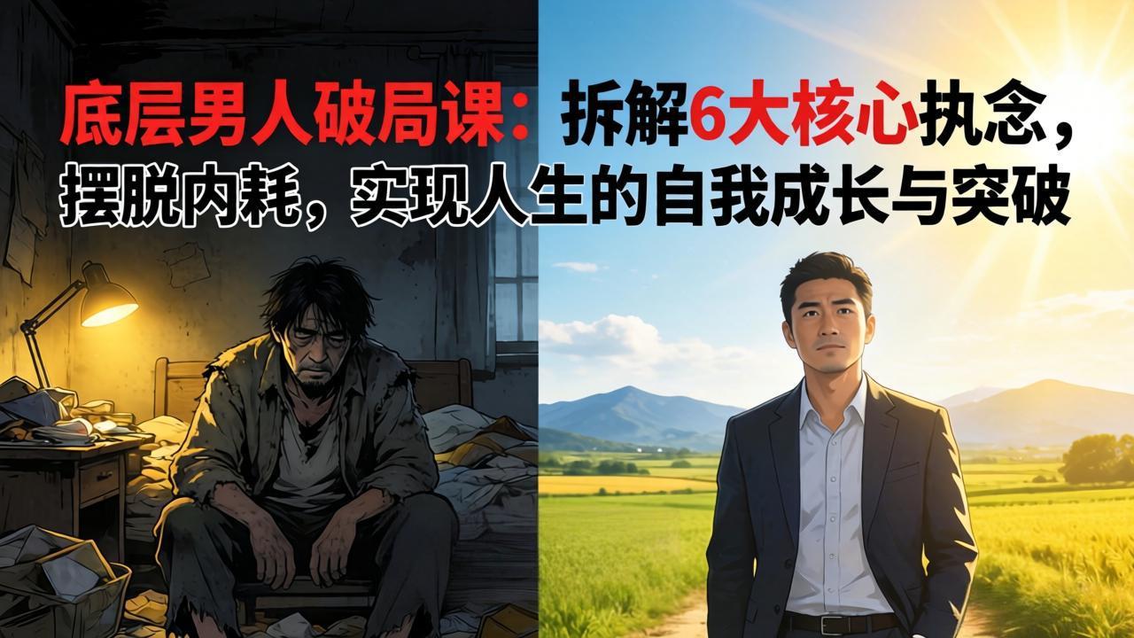 付费文章：底层男人破局课：拆解 6 大核心执念，摆脱内耗，实现人生的自我成长与突破-智点网