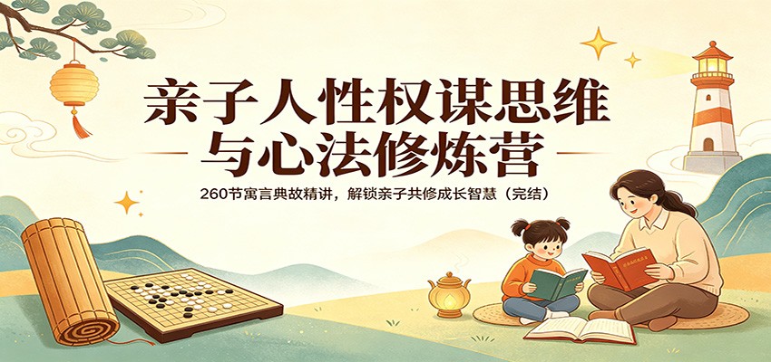 亲子人性权谋思维与心法修炼营：260节寓言典故精讲，解锁亲子共修成长智慧(完结)-智点网