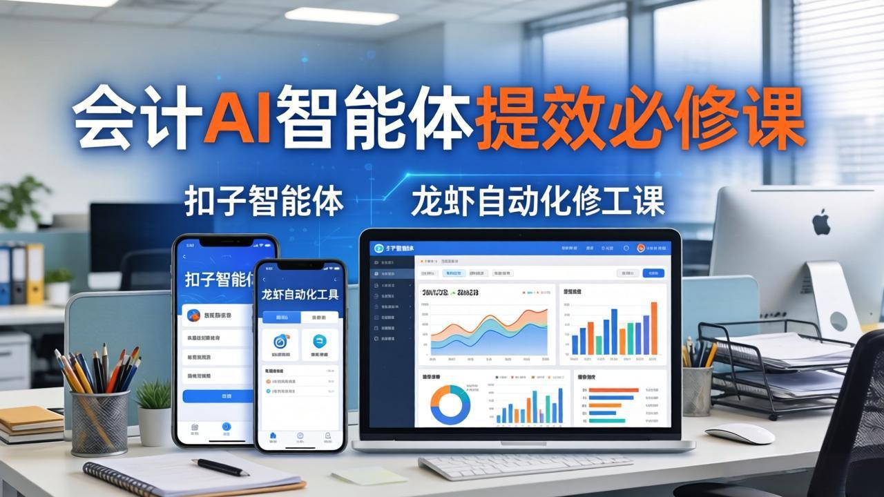财务会计AI智能体提效必修课：扣子智能体+龙虾自动化+报表分析，一站式提升财务工作效率-智点网