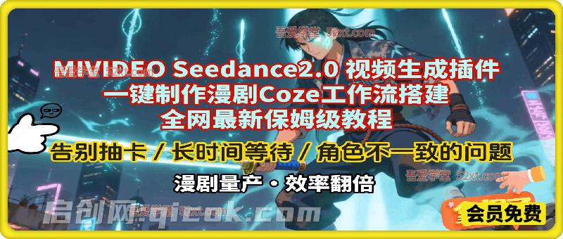 MIVIDEO seedance2.0视频生成插件，一键制作漫剧coze工作流，搭建最新保姆级教程-智点网