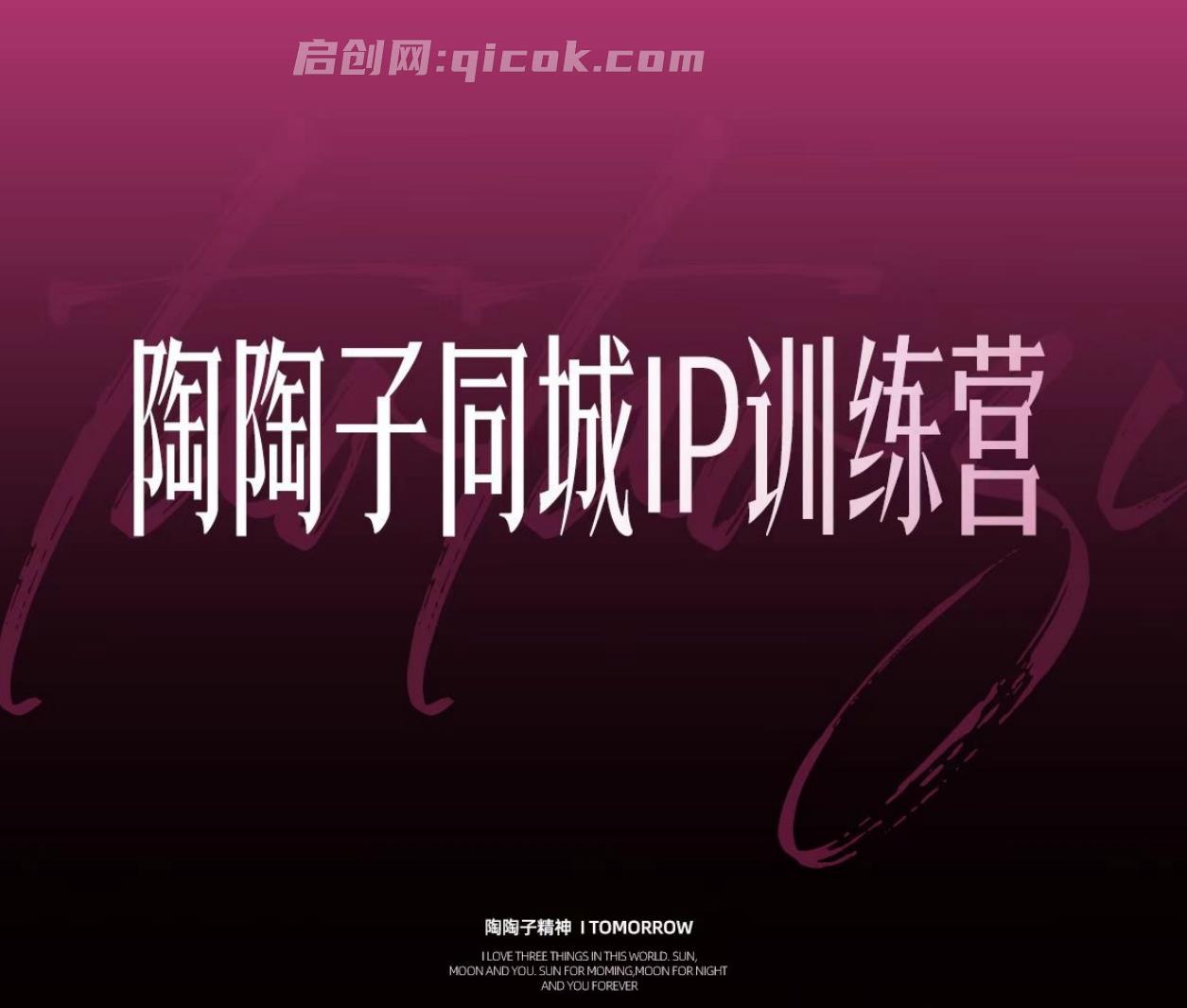 陶陶子-30天同城IP训练营杭州2026年(价值12800元)-智点网