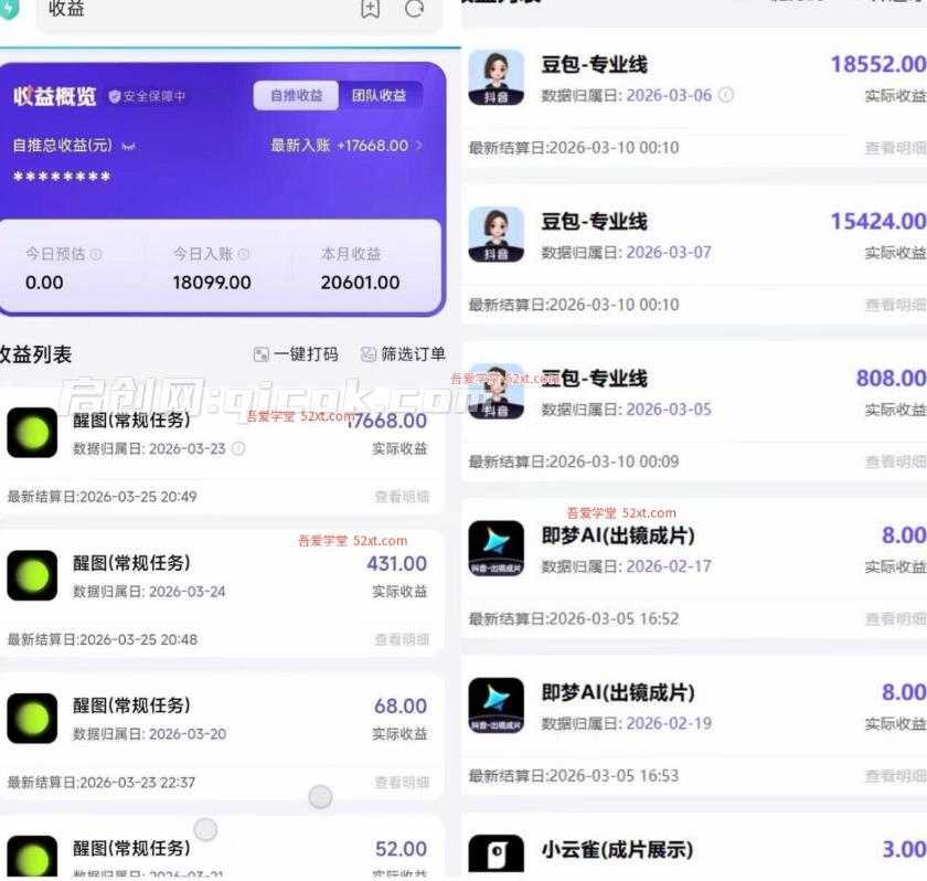 图片[2]-豆包专业线小程序拉新项目，曝一条就是五千块钱，抓紧搞这个-启创网