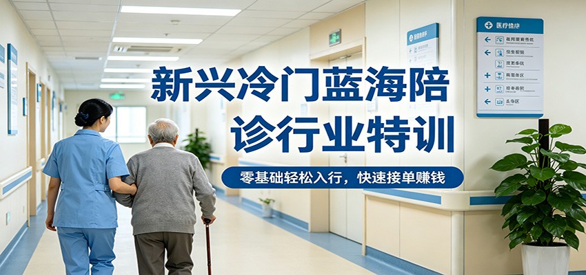 新兴冷门蓝海陪诊行业特训，零基础轻松入行，快速接单赚钱-智点网