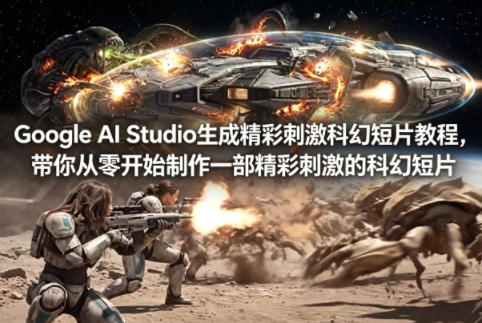 Google AI Studio生成精彩刺激科幻短片教程，带你从零开始制作一部精彩刺激的科幻短片【双语字幕】-智点网