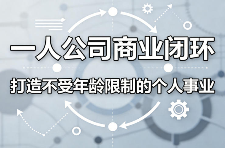 一人公司商业闭环，打造一份不受年龄限制的个人事业-智点网