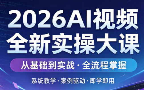2026AI视频全新实操大课-智点网
