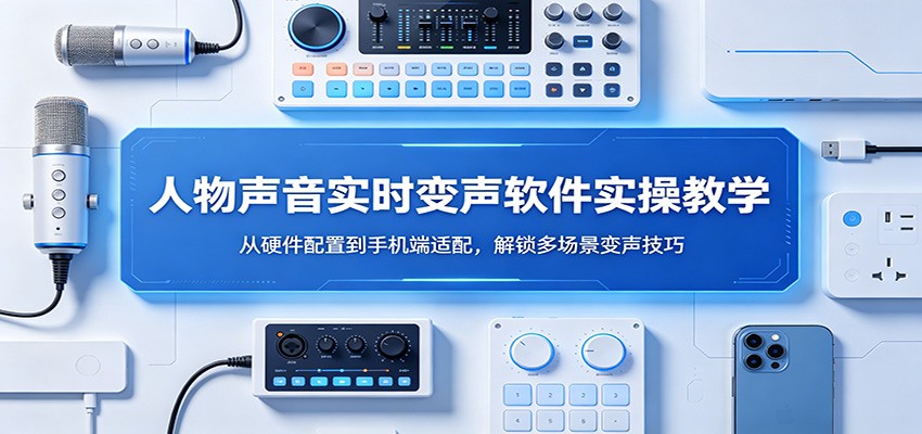 人物声音实时变声软件实操教学：从硬件配置到手机端适配，解锁多场景变声技巧-智点网