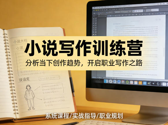 小说加写作训练营，带你分析如何在当下脱颖而出，开启你的职业创作之路-智点网
