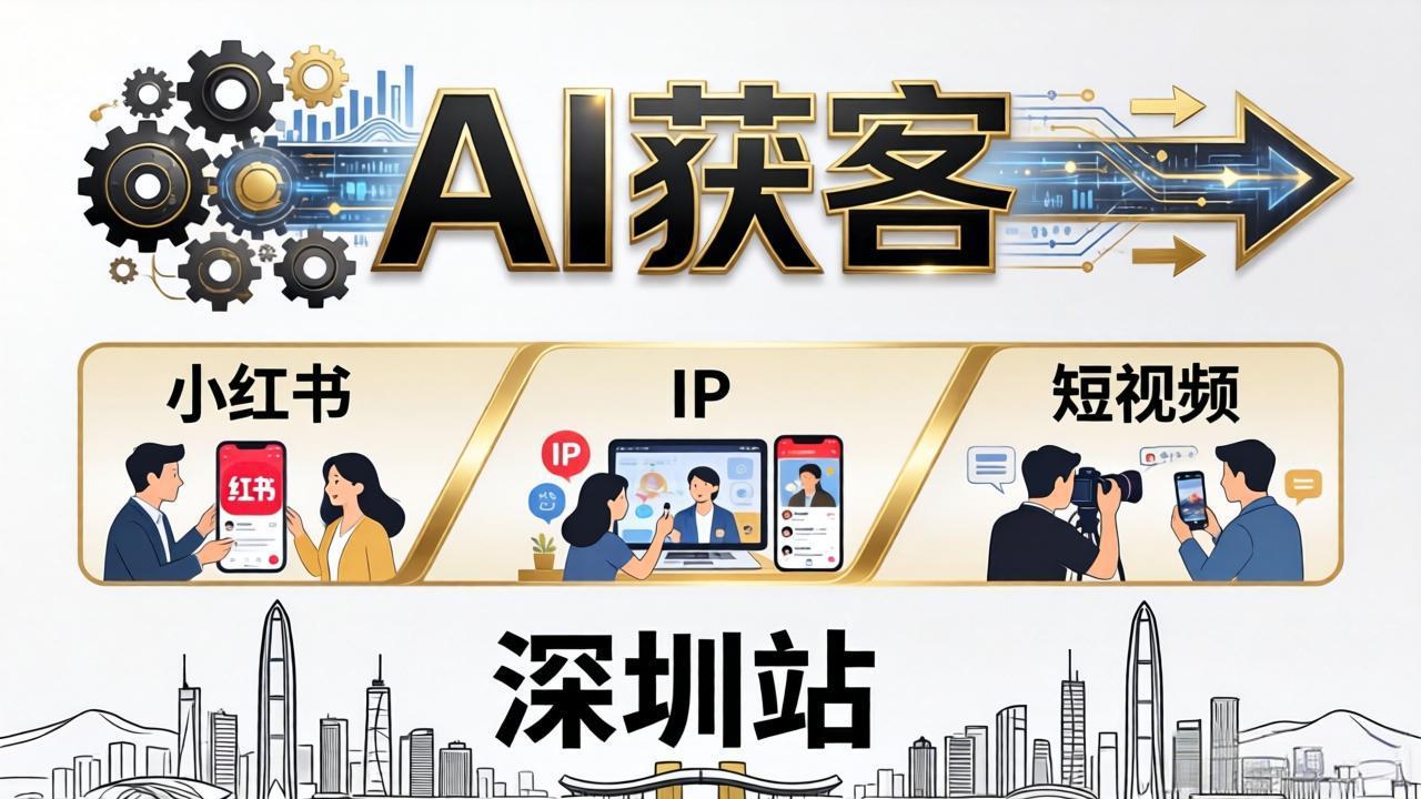 2026AI获客大课深圳站：4月17日-19日3天2夜拆透小红书+IP+短视频，老板操盘手必来-智点网