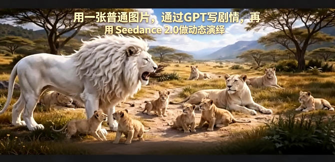 用一张普通图片，通过GPT写剧情，再用Seedance 2.0做动态演绎，居然能生成迪士尼风格搞笑动画-智点网