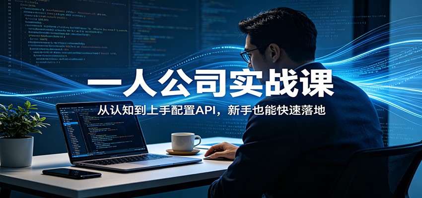 一人公司实战课：从认知到上手配置API，新手也能快速落地-智点网