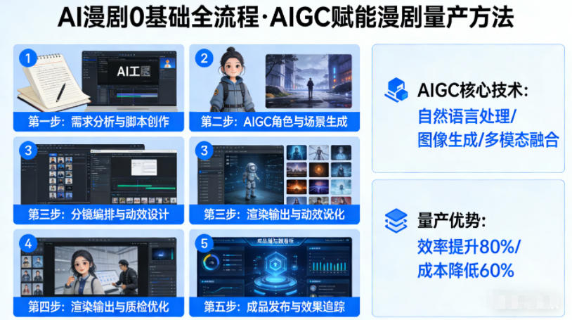 AI漫剧0基础全流程，快速掌握AIGC赋能的漫剧量产方法-智点网