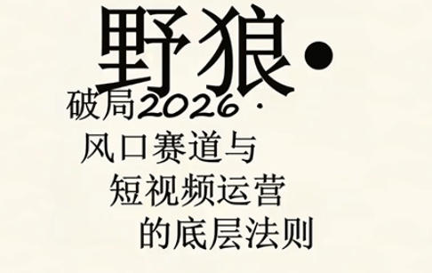 野狼团队·多平台实操运营课，覆盖AI口播、服装、好物、漫剪等热门玩法(更新4月)-智点网