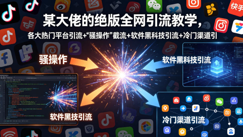 某大佬的绝版全网引流教学，各大热门平台引流+-智点网