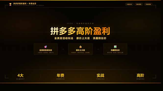 拼多多高阶盈利年费会员(更新3月31-智点网
