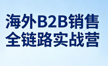 雨哥·海外B2B销售全链路实战营-智点网