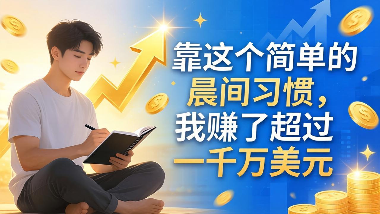 付费文章：靠这个简单的晨间习惯，我赚了超过一千万美元-智点网