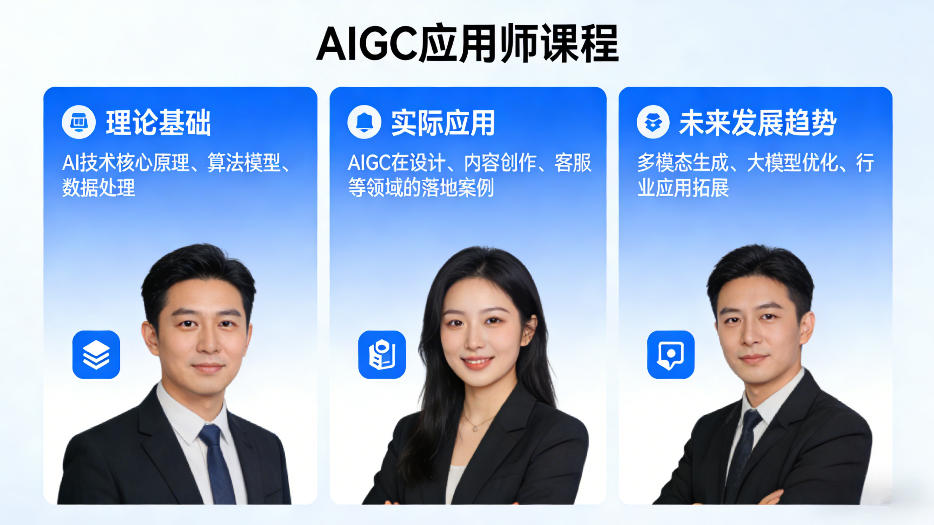 AIGC应用师课程，覆盖了AI技术的理论基础、实际应用、以及未来发展趋势-智点网