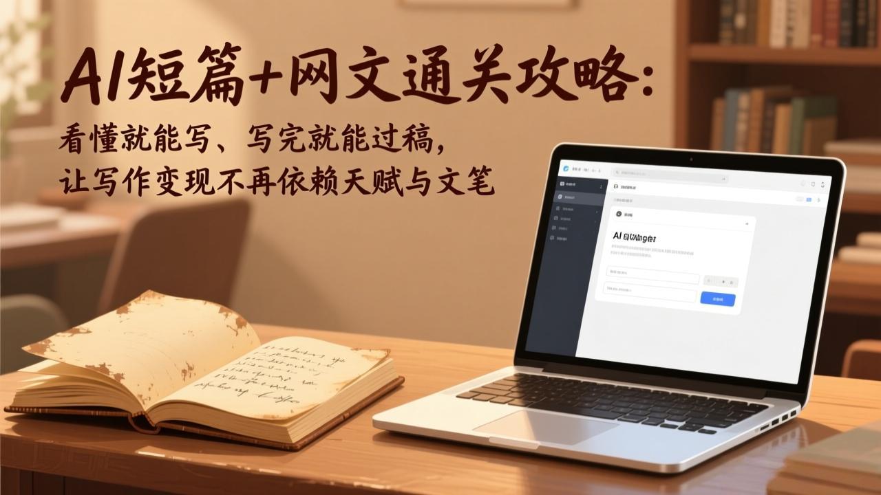 AI短篇+网文通关攻略-更新4月：看懂就能写、写完就能过稿，让写作变现不再依赖天赋与文笔-智点网