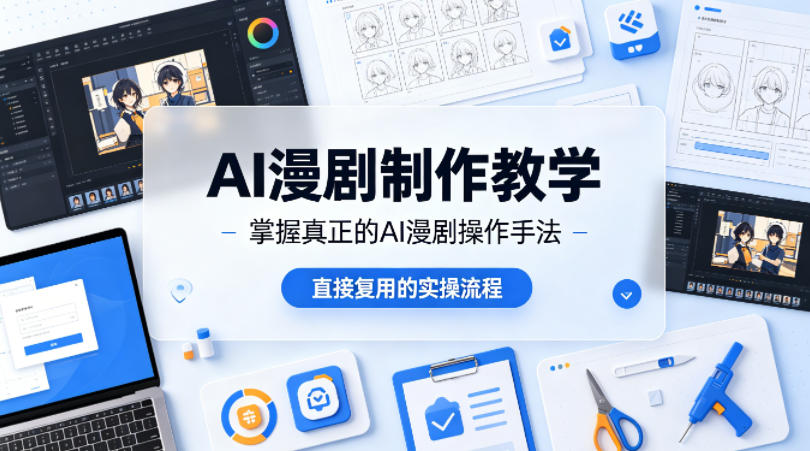 AI漫剧制作教学，带你掌握真正的AI漫剧操作手法，直接复用的实操流程-智点网