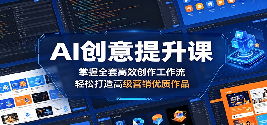 AI创意提升课：掌握全套高效创作工作流，轻松打造高级营销优质作品-智点网