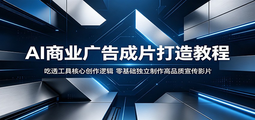 AI商业广告成片打造教程：吃透工具核心创作逻辑，零基础独立制作高品质宣传影片-智点网