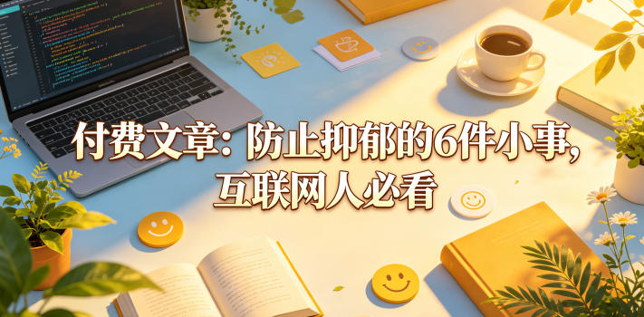 付费文章：防止抑郁的6件小事，互联网人必看！-智点网