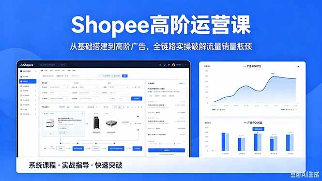 Shopee高阶运营课-2026年5月更新，从基础搭建到高阶广告，全链路实操破解流量销量瓶颈-智点网