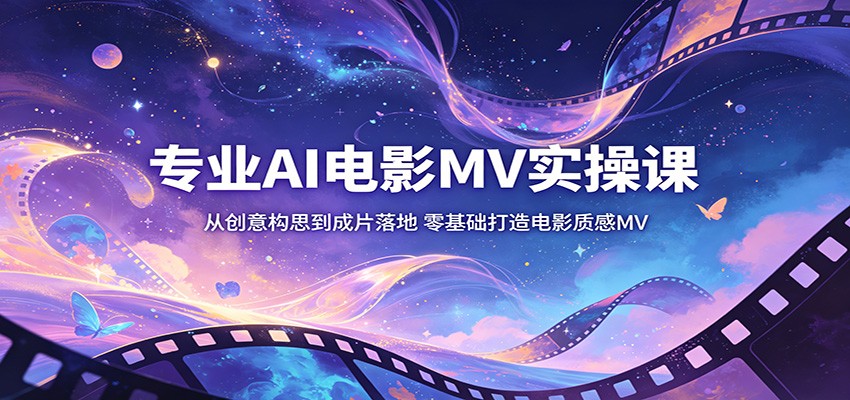 专业AI电影MV实操课：从创意构思到成片落地，零基础打造电影质感MV-智点网
