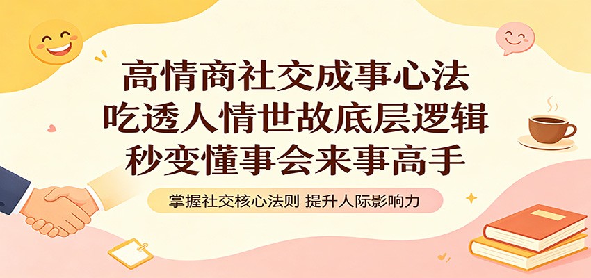 高情商社交成事心法:吃透人情世故底层逻辑,秒变懂事会来事高手-智点网