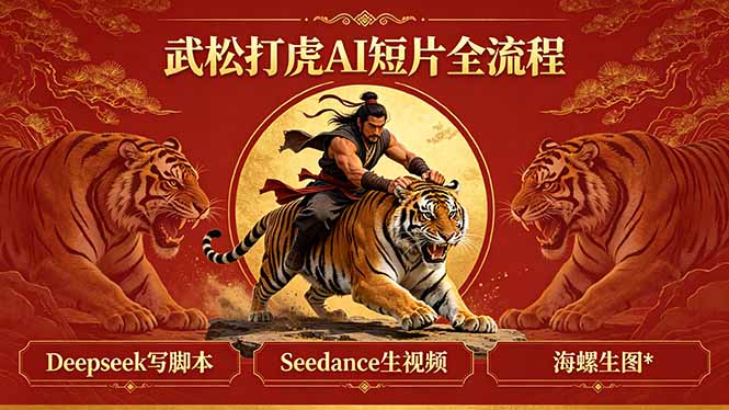 武松打虎AI短片全流程：Deepseek写脚本+Seedance生视频+海螺生图-智点网