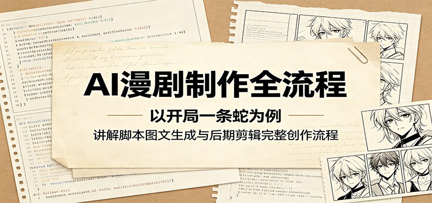 AI漫剧制作全流程：以开局一条蛇为例，讲解脚本图文生成与后期剪辑完整创作流程-智点网
