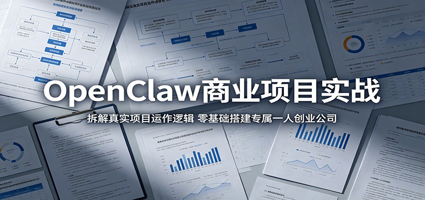 OpenClaw商业项目实战：拆解真实项目运作逻辑，零基础搭建专属一人创业公司-智点网