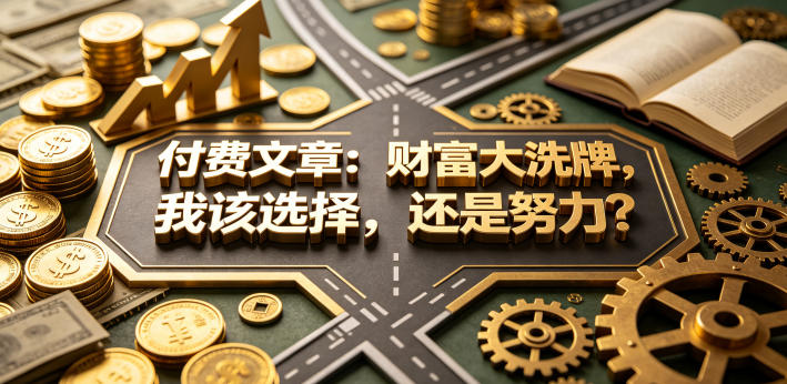 付费文章：财富大洗牌，我该选择，还是努力？-智点网