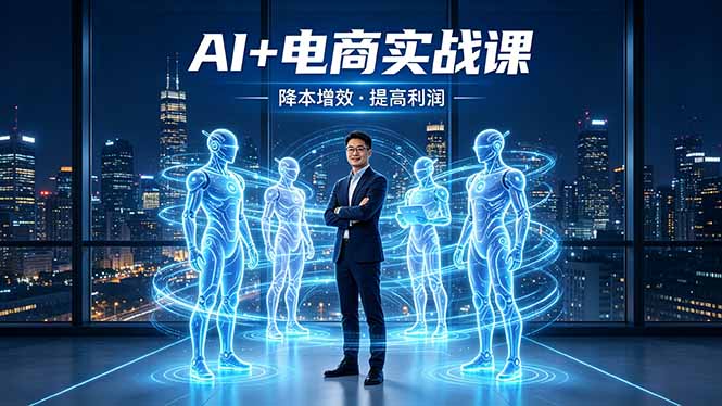 AI+电商实战课，1人+N个AI 智能体，把SOP变AI员工，实现降本增效提高利润-智点网