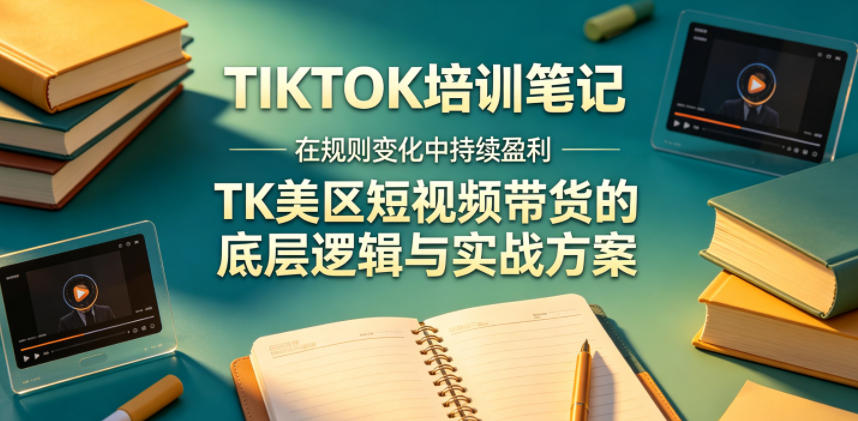 视界跨境TIKTOK4月17培训笔记，在规则变化中持续盈利，TK美区短视频带货的底层逻辑与实战方案【文档】-智点网
