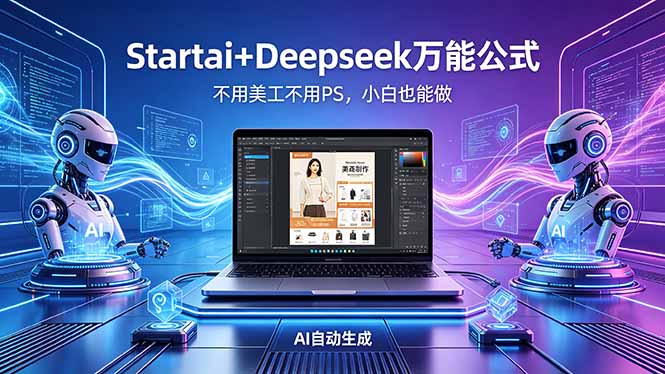 AI自动做电商详情页：Startai+Deepseek万能公式，不用美工不用PS，小白也能做-智点网